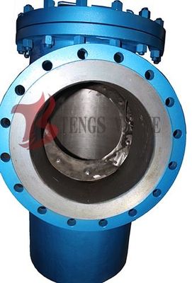 Welded Simplex Basket Strainer Flanged Fabricated PI Class 300LB Bolted Cover